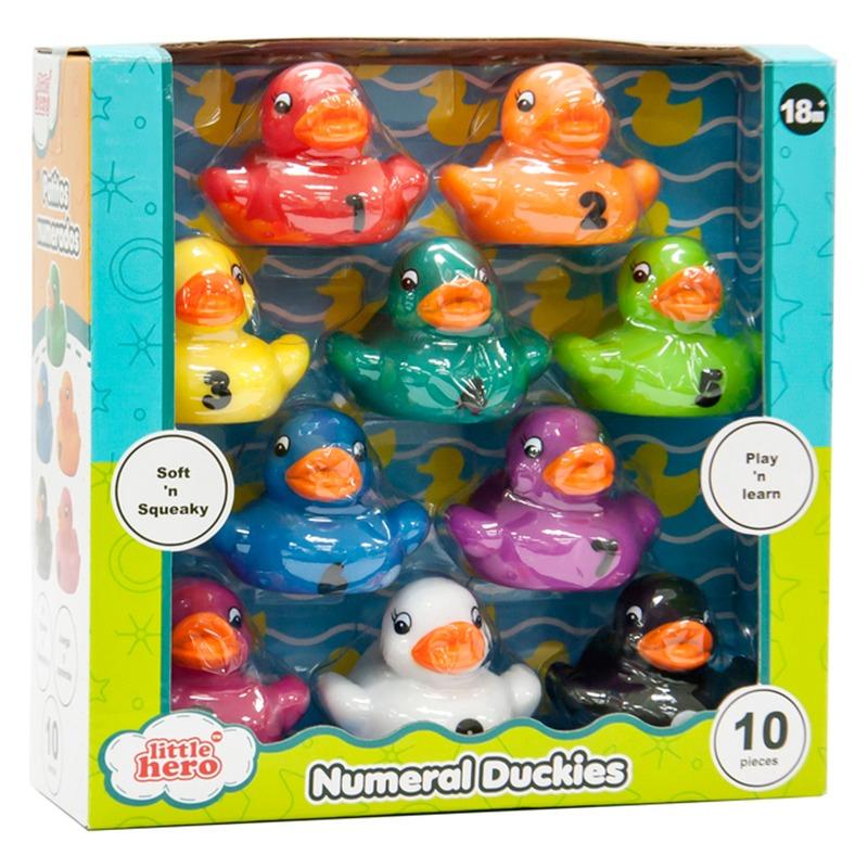 Little Hero Numeral Duckies Bath Toys