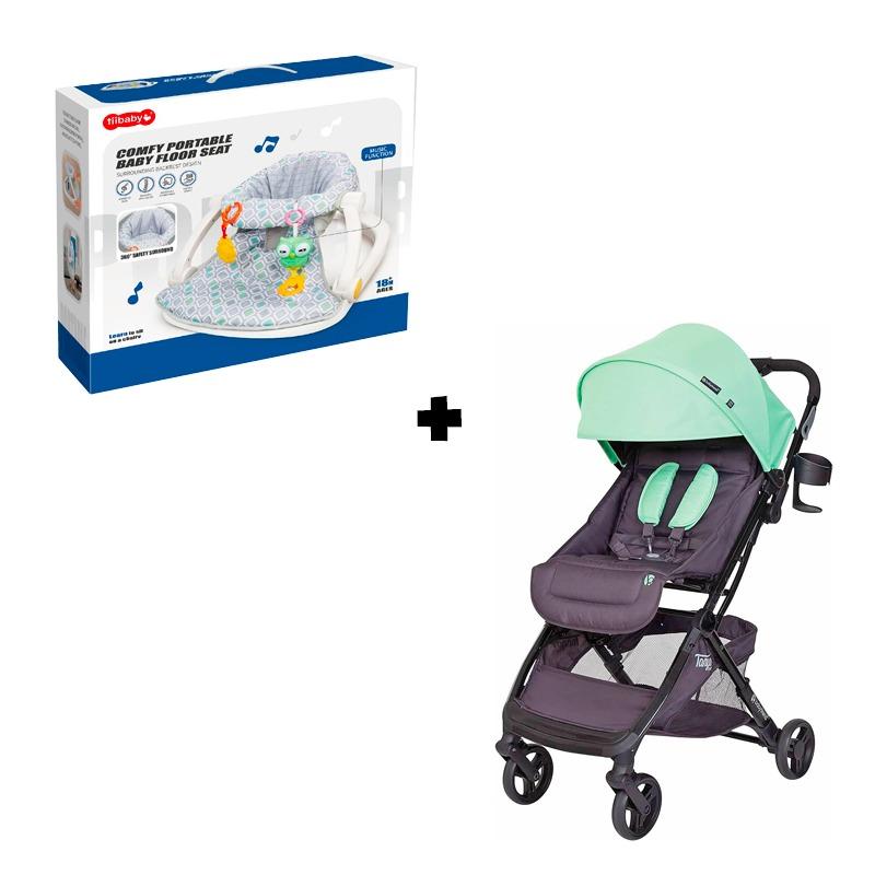باقة رعاية الطفل (عربة بيبي تريند + كرسي البيبي الأرضي)