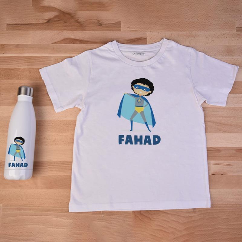 سوبر بوي - تي شيرت وزجاجة فولاذية