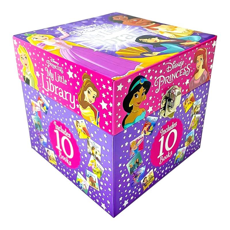 Disney Princess 10 Books Little Library Collection