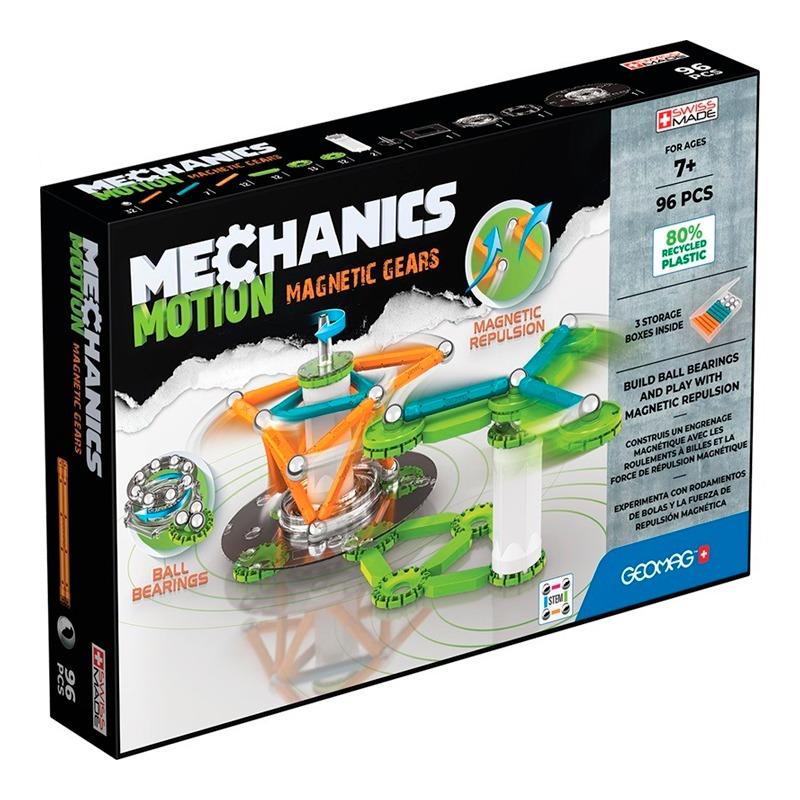 Geomag Mechanics Motion Recycled 2 Magnetic Gears - 96 Pcs