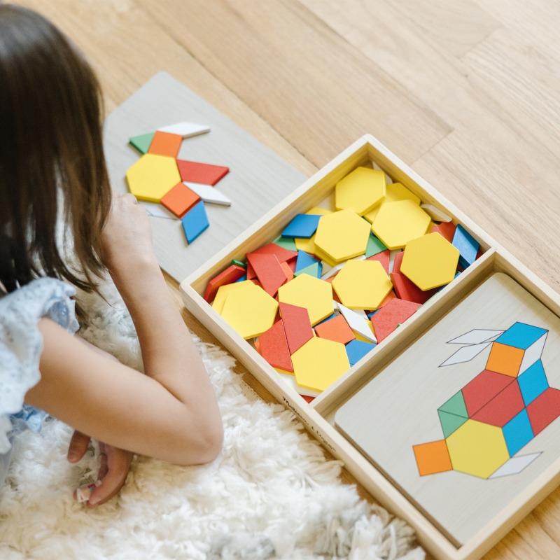 Melissa and Doug Wooden Building Blocks With 120 Solid Wood