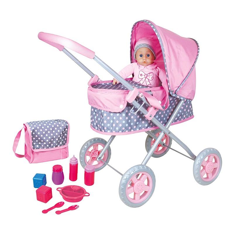 مجموعة عربة الدمية ليسي وملحقاتها