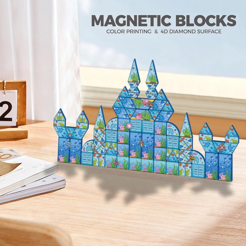 Ocean Shape Magic Magnetic Cubes - 72 Pc