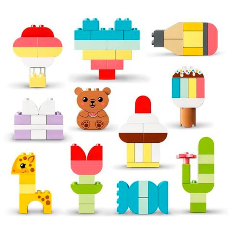 ليجو دوبلو - مجموعة كتل بناء الأشكال الملونة