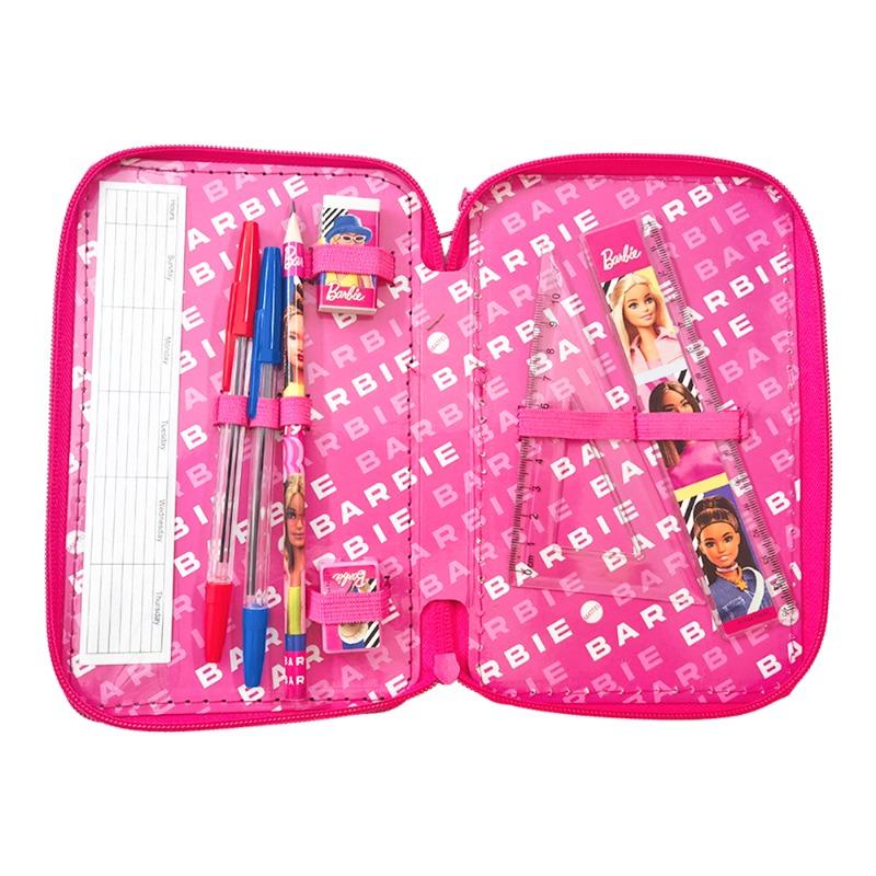 Barbie 3 Zippers Pencil Case