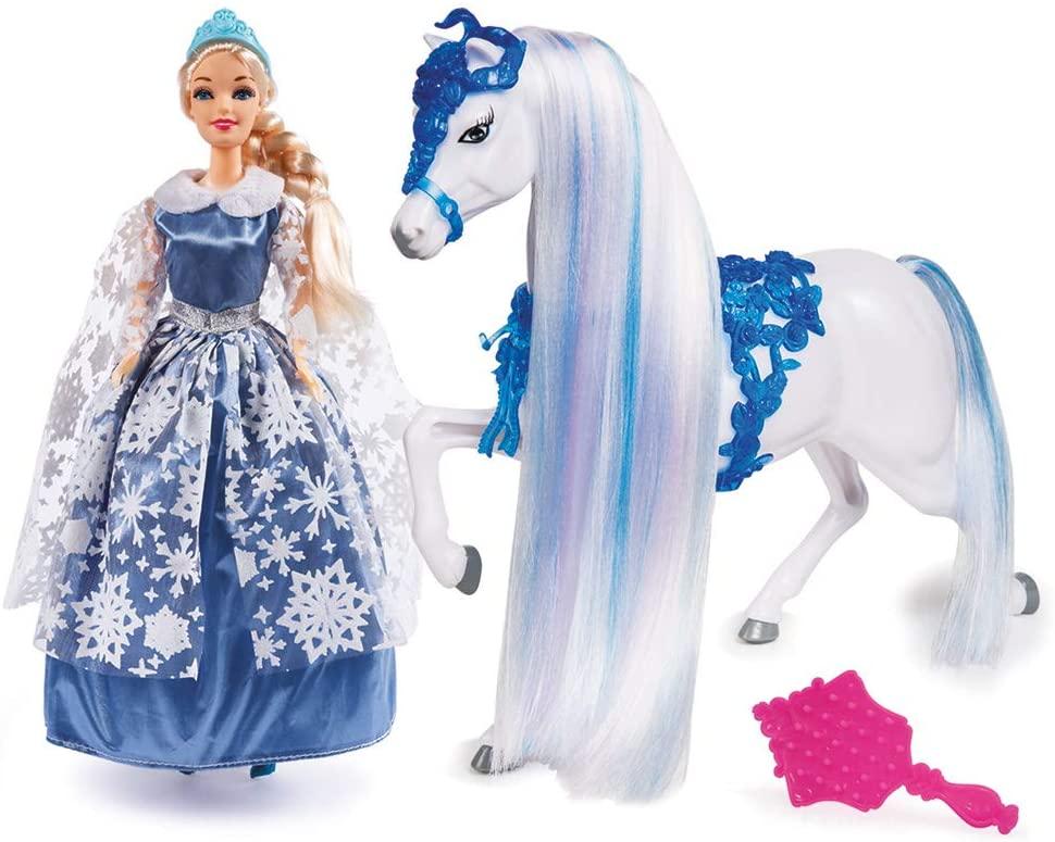 Princess Snow Queen With Horse