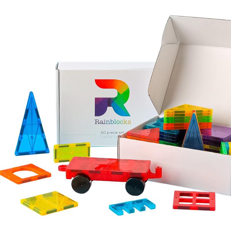 رينبلوكس - مجموعة كتل البناء المغناطيسية 60 قطعة