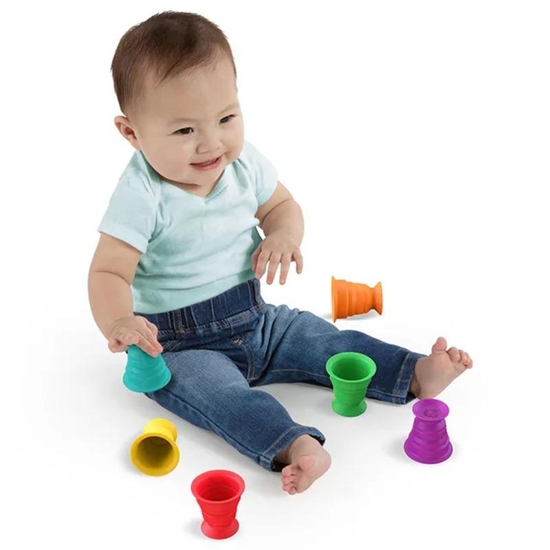 Baby Einstein Stack & Squish Cups Sensory Stacking Toys