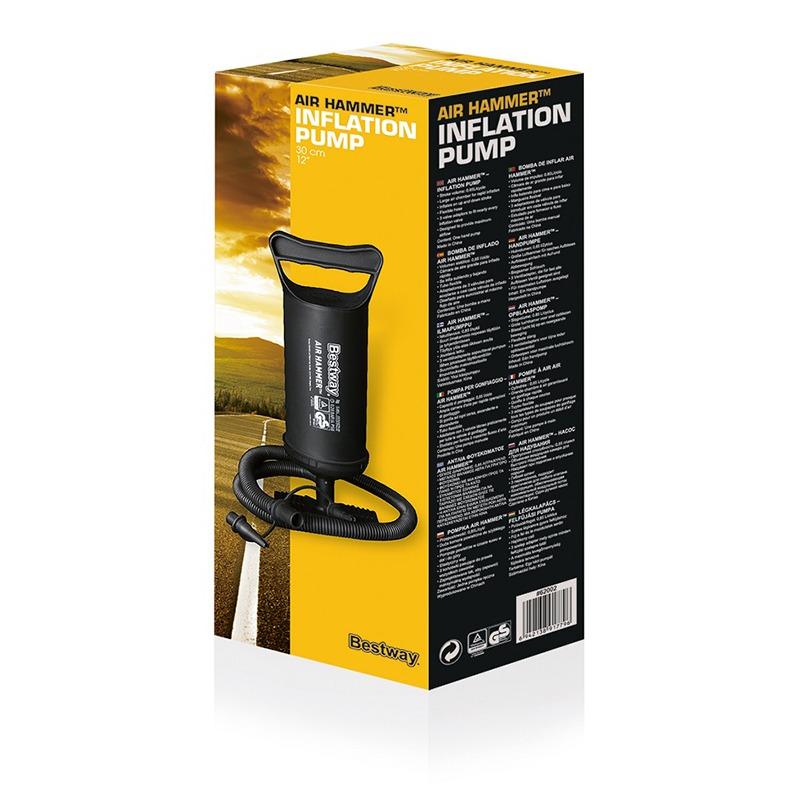 بست واي - مضخة هواء يدوية 35 سم - أسود