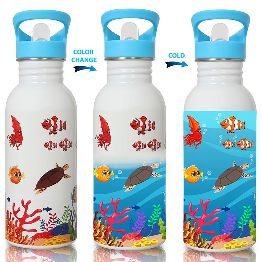 مطارة مياه متغيرة اللون بتصميم عالم البحر