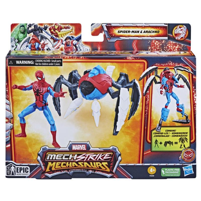 Marvel - Mech Strike Mechasaurs Spider-Man with Arachno Mechasaur