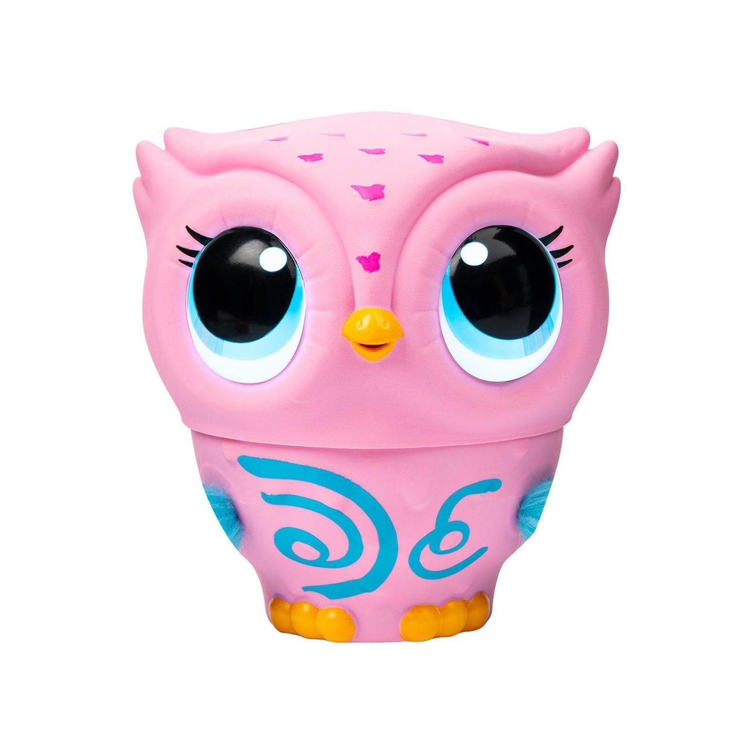 Owleez Flying Baby Owl Interactive Toy with Lights And Sounds - Pink
