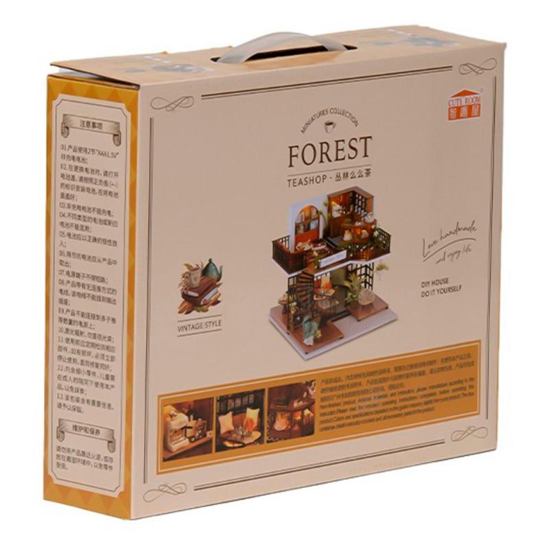 متجر مومو للشاي الخشبي المضيء