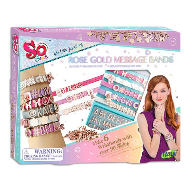 Tasia Rose Gold Message Bands