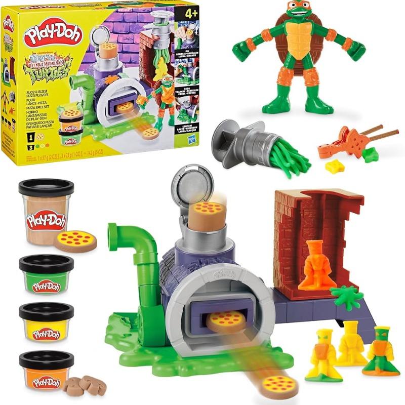 Play Doh Teenage Mutant Ninja Turtles Slice ِAnd Blast Pizza Playset