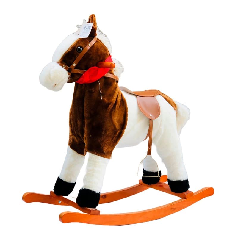 Plush Rocking Horse - White