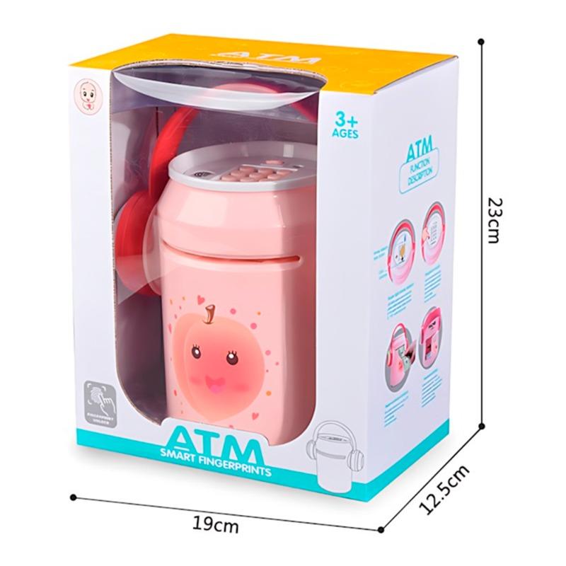 جهاز الصراف الآلي الذكي ببصمة الإصبع لون وردي
