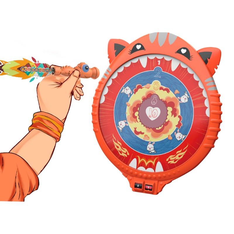 Target Play Set with Tiger Design Darts - Red
