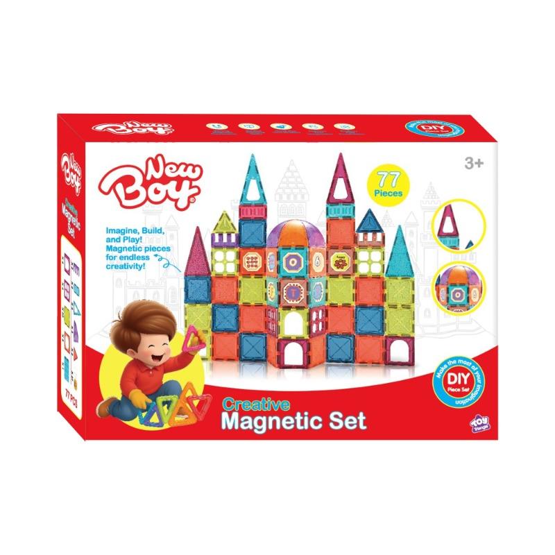 مجموعة مغناطيسية إبداعية من نيو بوي (77 قطعة)