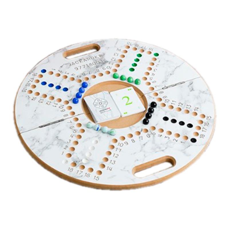 Jackaro Circle Shape and Numbered Marble Board - 4 Players