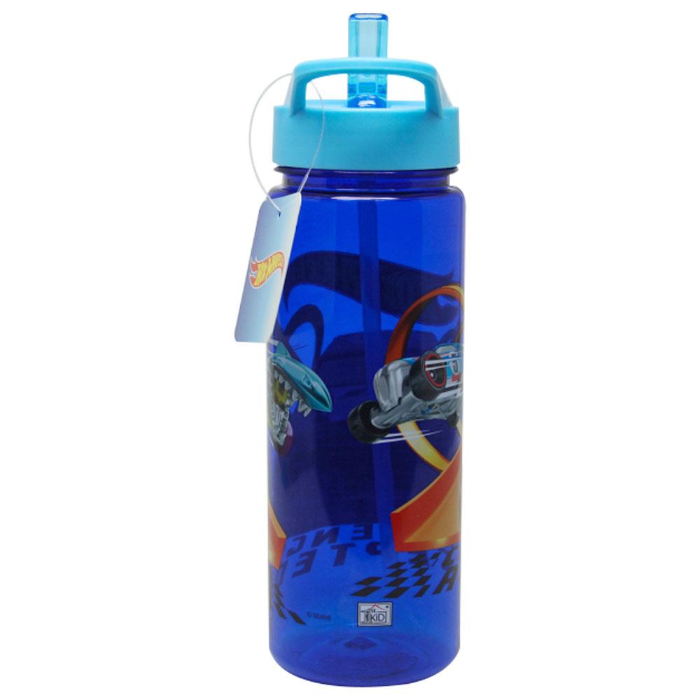 Hot Wheels Tritan Water Bottle 650ml - Blue