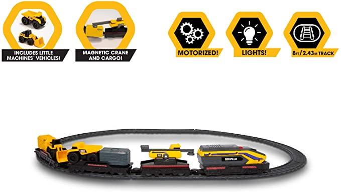 CAT Little Machines Power Tracks Train Set