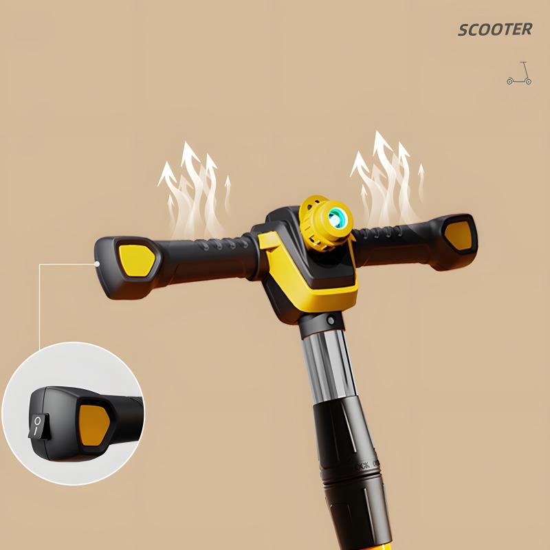 Kids Three Wheel Scooter With The Flash Light - Yellow