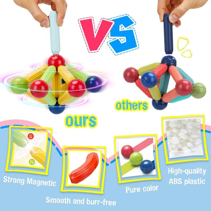 On Shine Montessori Magnetic Building Blocks -143 Pieces