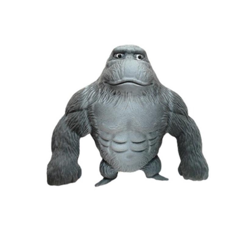 لعبة القرد المطاطية المحشوة للأطفال - الوان متعددة