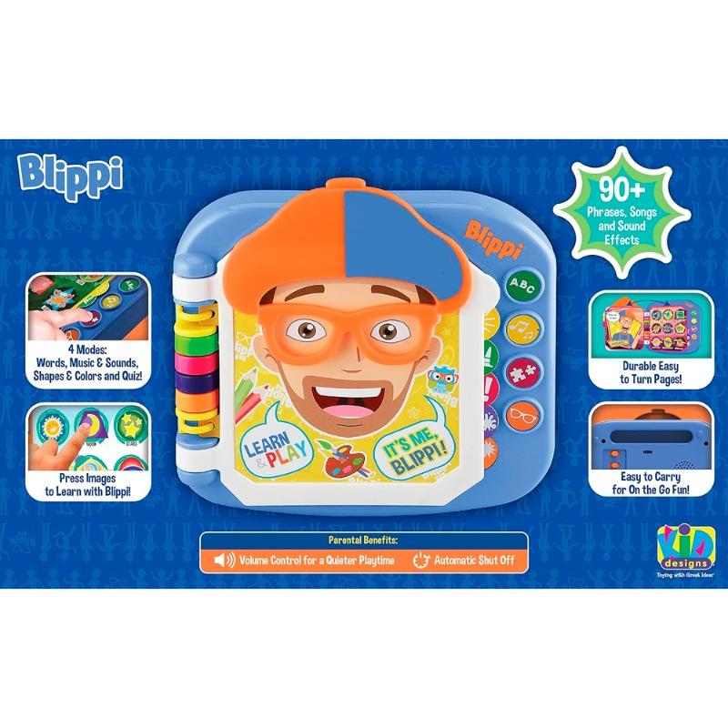 Kid Designs Blippi Learn and Play Word Book