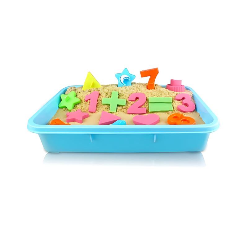 موشن ساند - مجموعة حقيبة تشكيل الحروف والأرقام بالرمل