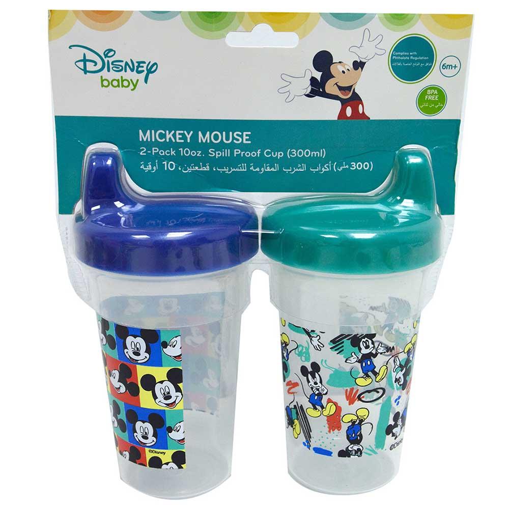 ديزني - 2 كوب بطبقة عازلة مقاومة للانسكاب - ميكي ماوس