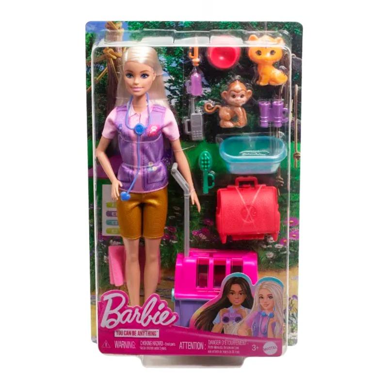 Barbie Animal Rescue Playset with Blonde Doll