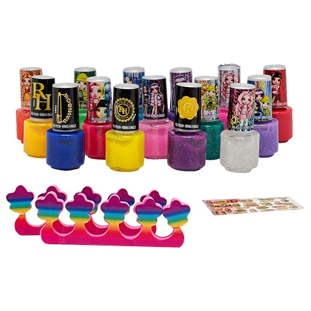Rainbow High Nail Polish-Makeup 15 Pcs Set