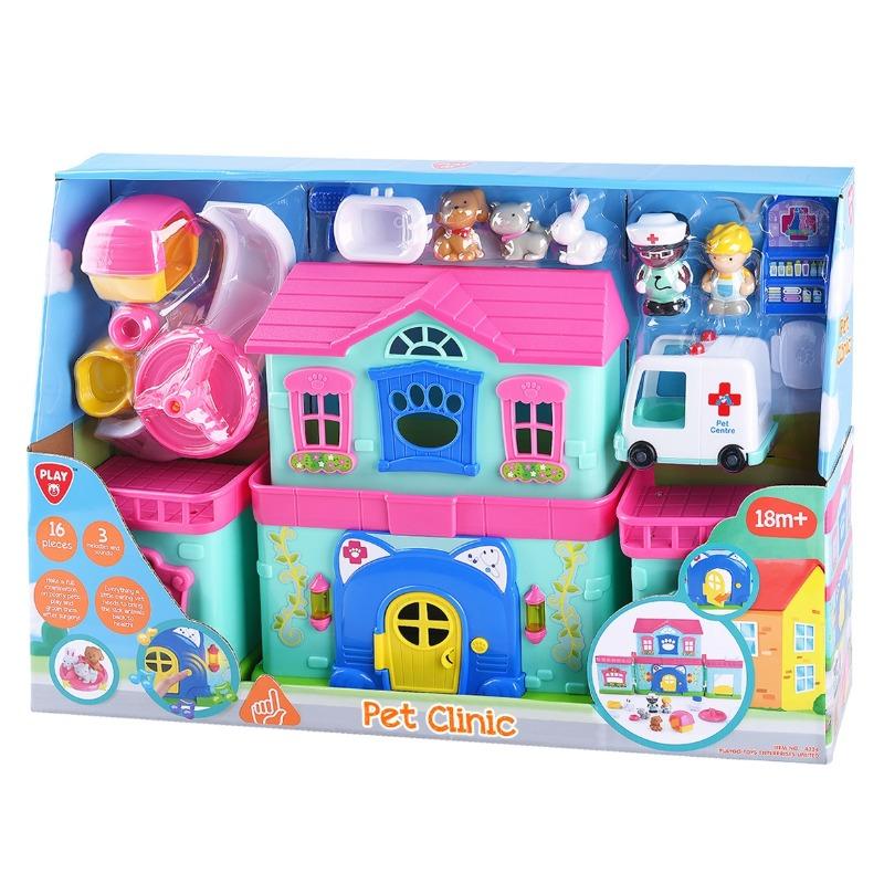 بلاي جو - مجموعة عيادة الحيوانات - 16 قطعة