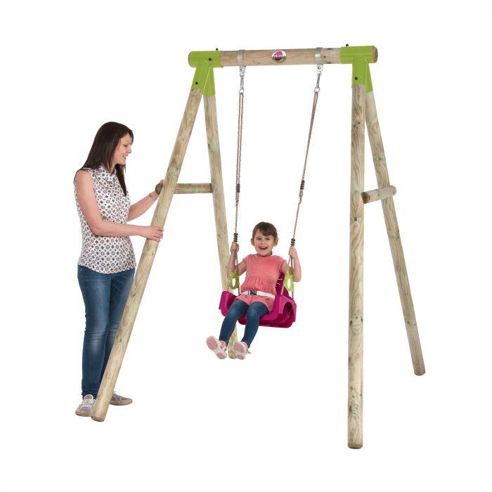 Plum Quoll Wooden Swing Set