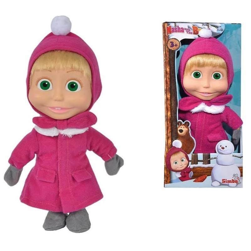 Simba Masha And The Bear Soft Body Doll Winter - 20 cm