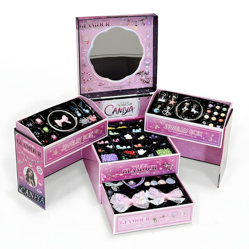 كانيا - صندوق جلامور لصنع الإكسسوارات مجموعة 10 في 1 - 3000 قطعة