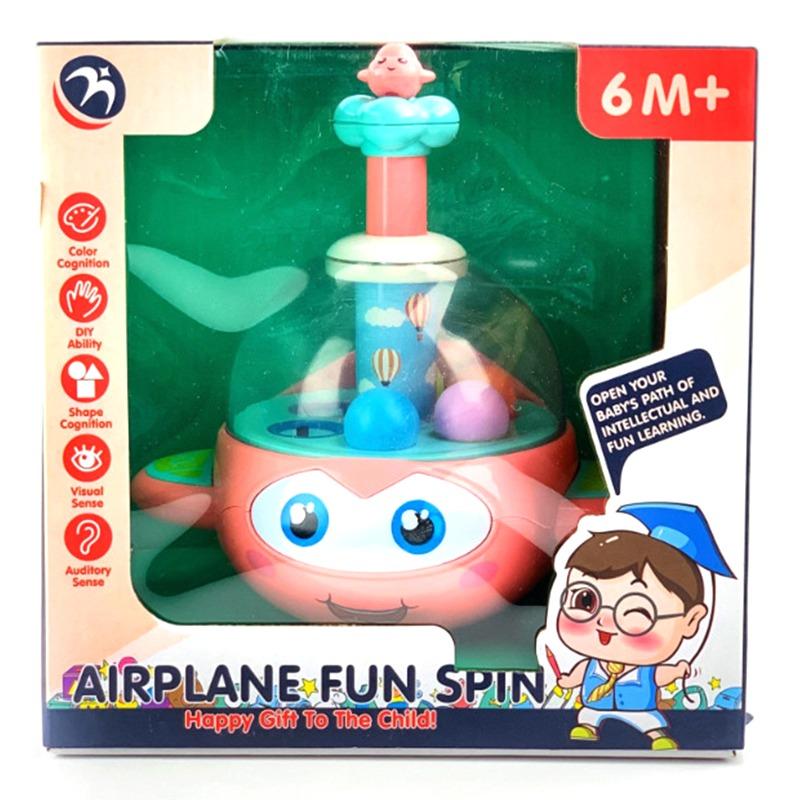 Play And Learn Airplane Fun Spin With Light And Sound
