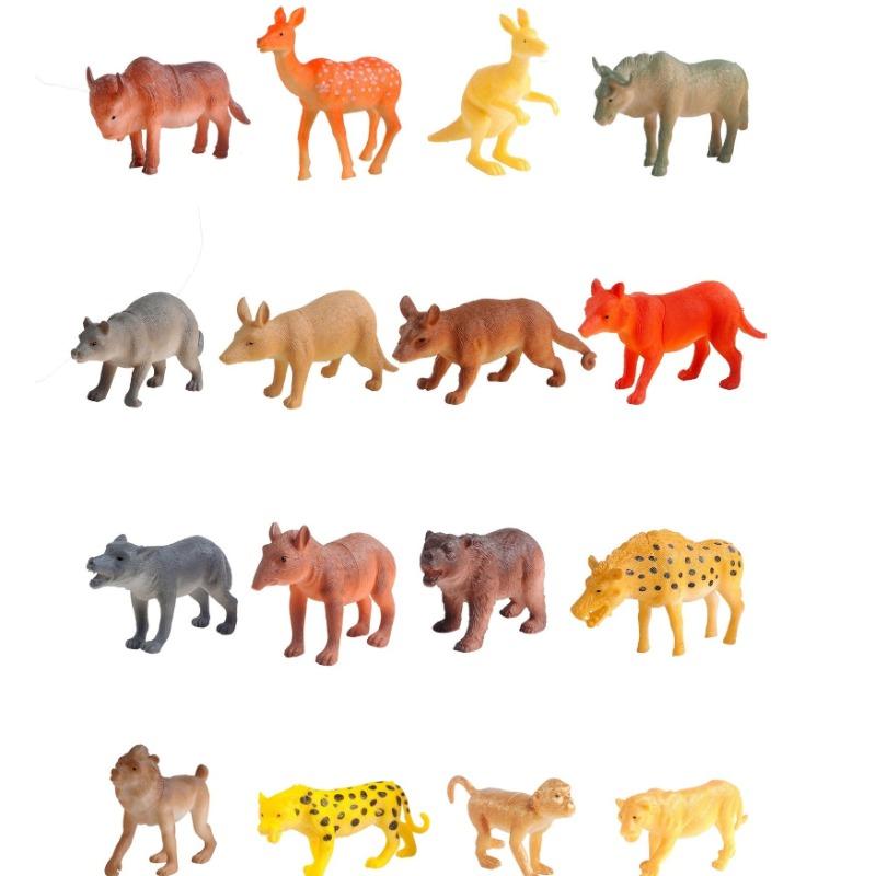 باور جوي - مجموعة حيوانات السفاري 4 بوصة 4 قطع