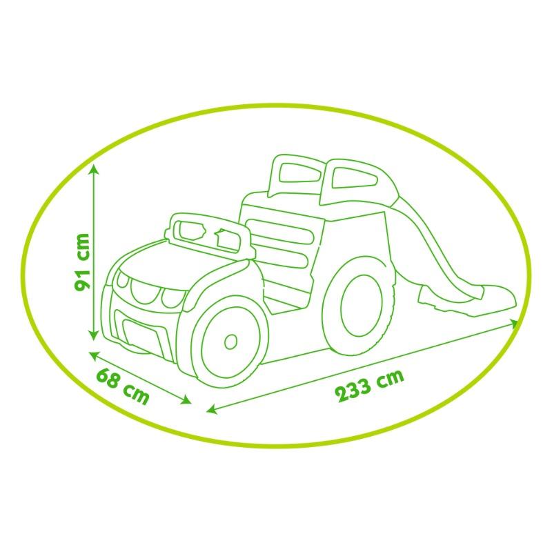 سموبي - سيارة المغامرات للأطفال مع زحليقة