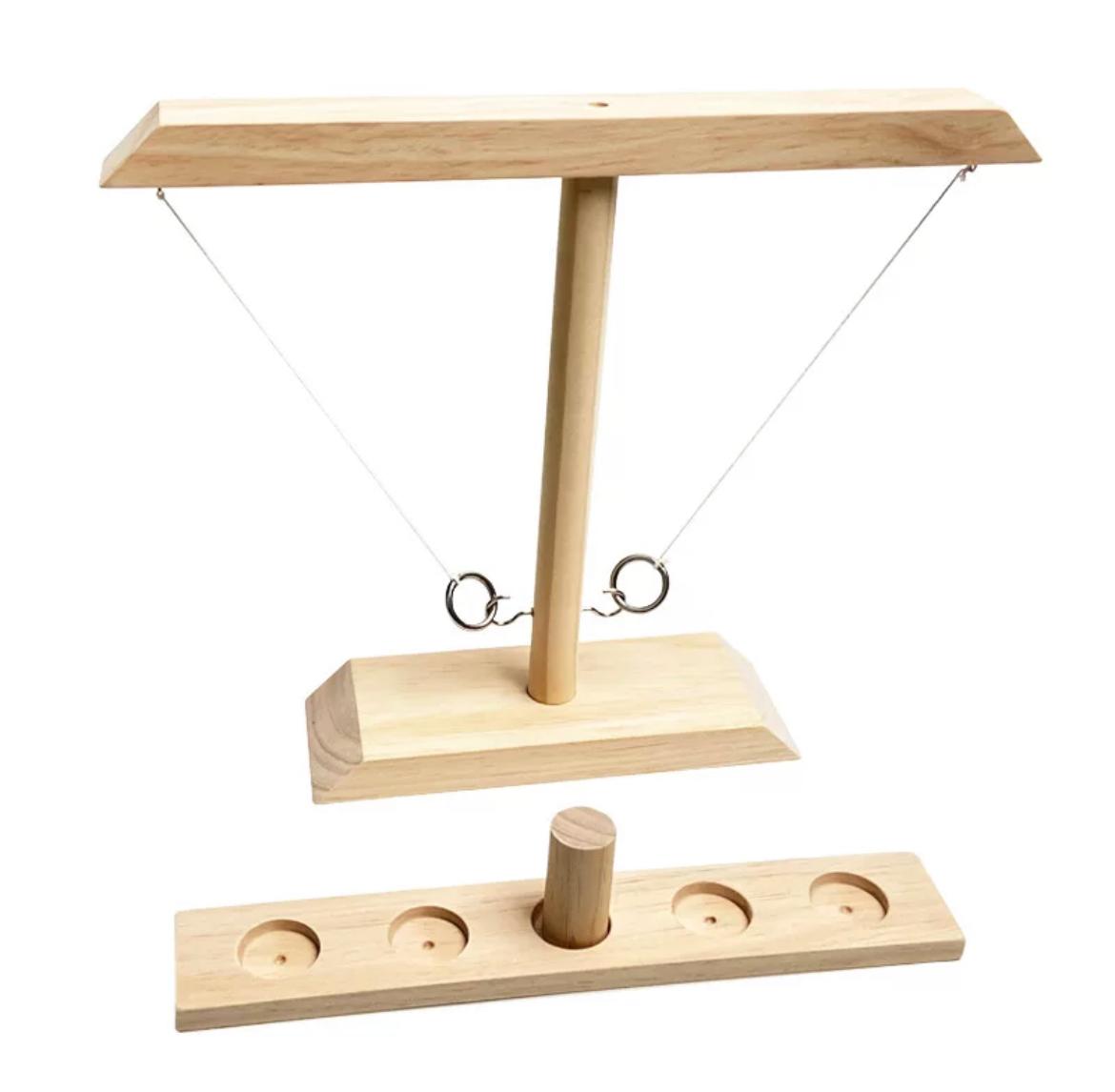 Wooden Ring Toss 2 Players - Light Color