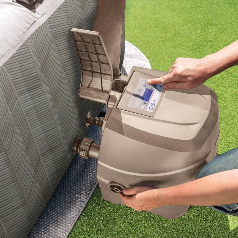 إنتكس - حوض استحمام سبا الفقاعات شيفرون ديلوكس سكوير - 4 أشخاص