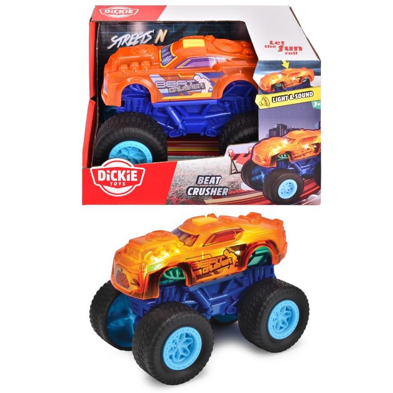 ديكي تويز - شاحنة بيتكراشر مونستر تراك مع الأضواء والموسيقى