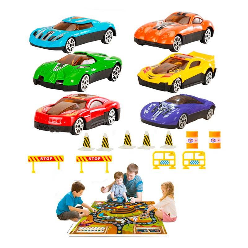 Metal Die Cast Racing Cars Set