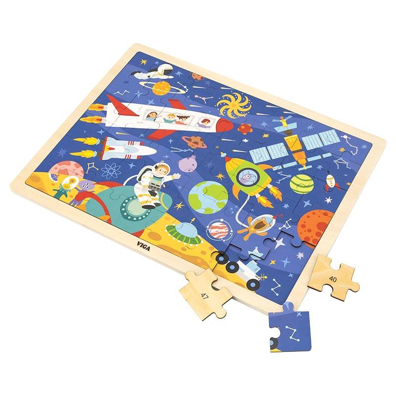 Viga Wooden Puzzle - Space 48 Pcs