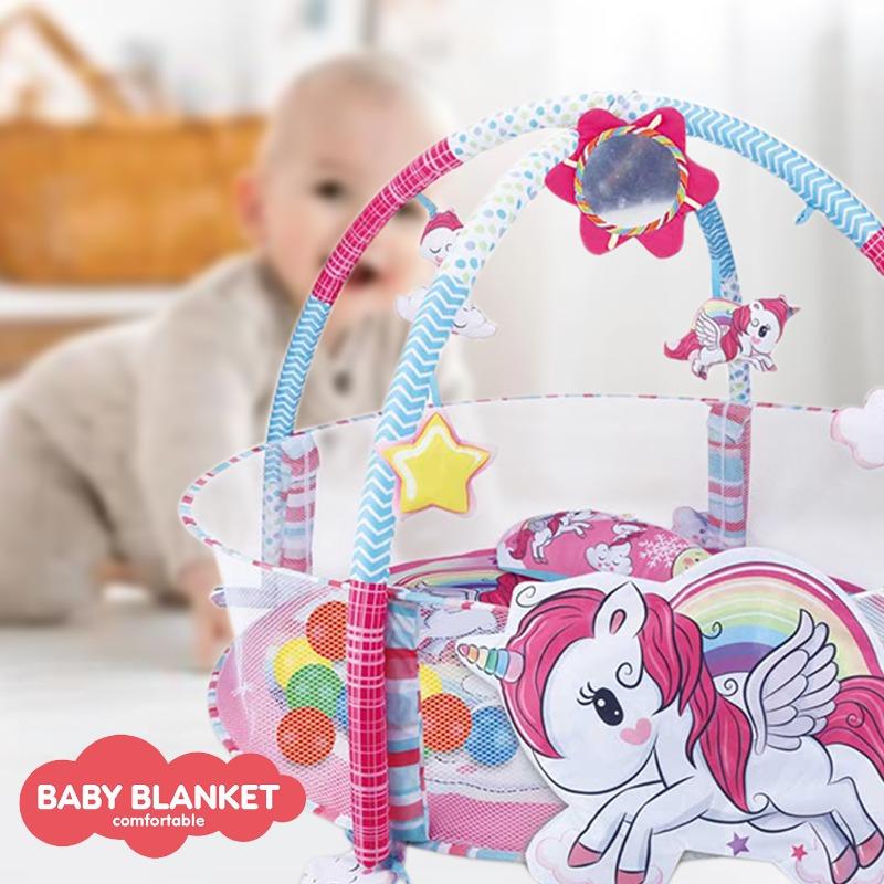 حصيرة الأنشطة الرياضية تومي مات للاطفال بتصميم يونيكورن