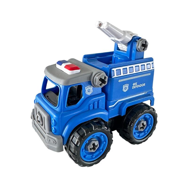 Mini Car DIY Toy Bricks - Police Rescue Truck