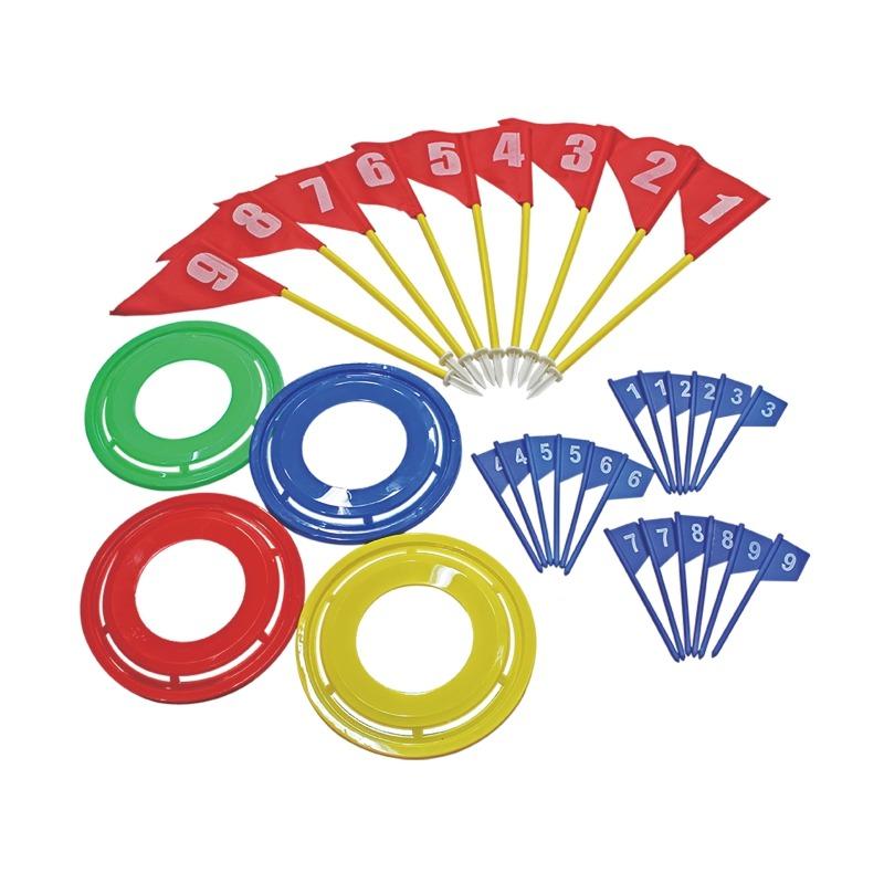 Green Sport Portable Plastic flying ring golf